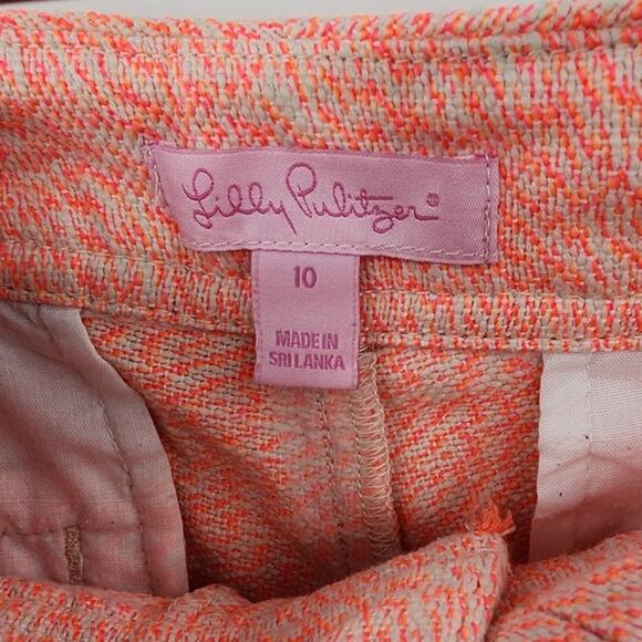 Lilly‎ Pulitzer Papya Walsh Shorts Style 25678 Size 10 - Picture 5 of 6